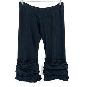 Ruffle Capri pants whimsygoth dark fairycore festival boho gothic organic cotton